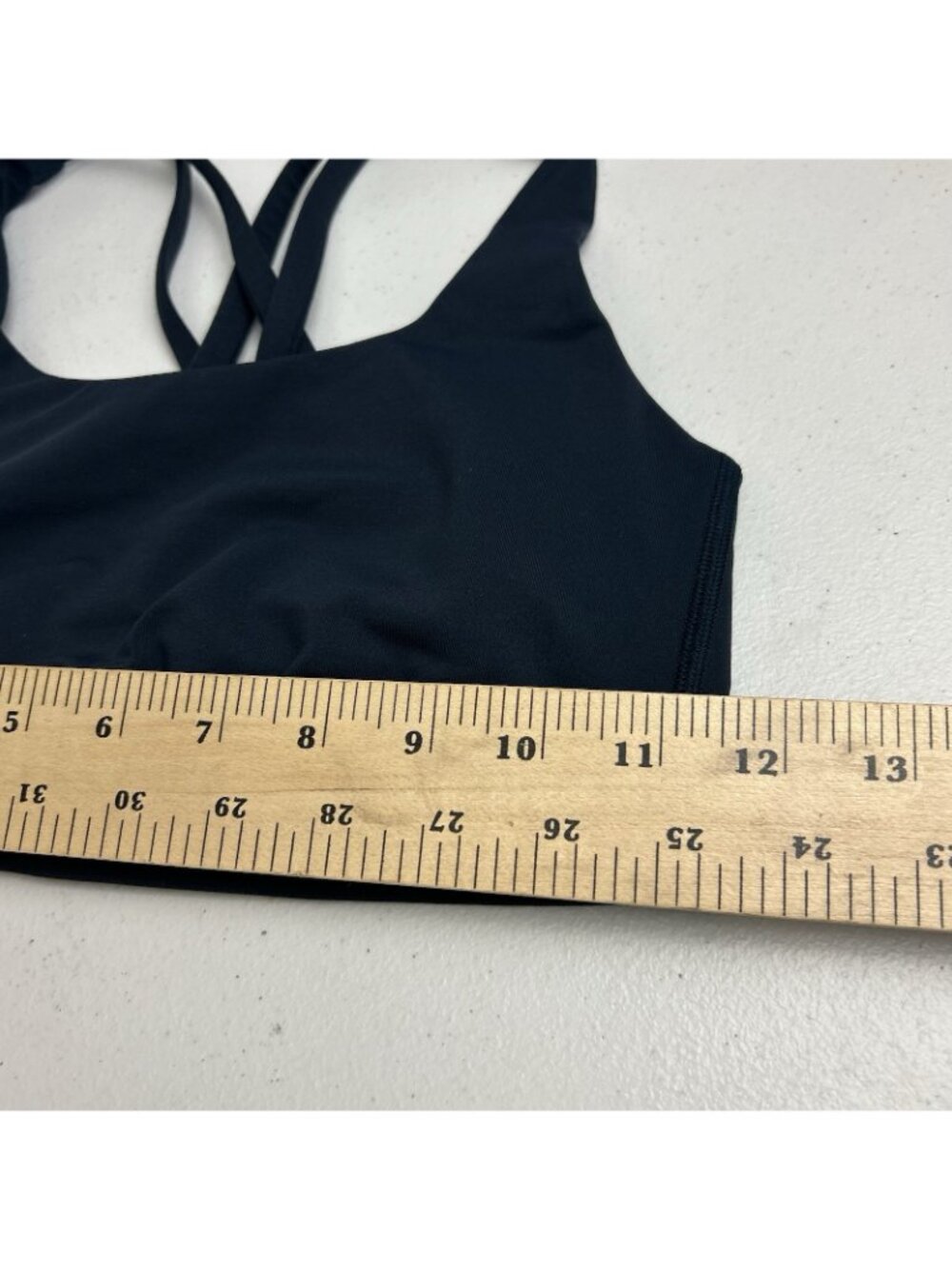 Lululemon Energy Bra Strappy Back Sports Bra Size 4 Navy Blue Gym Athletic - Picture 6 of 12